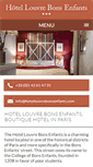 Mobile Screenshot of hotellouvrebonsenfants.com